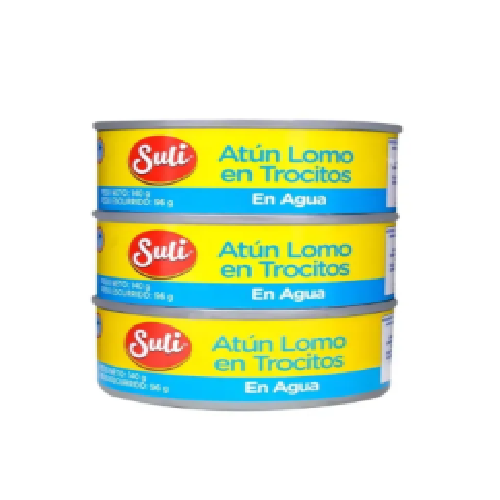 Atún Suli Trocitos En Agua 3 Pack - 420 g